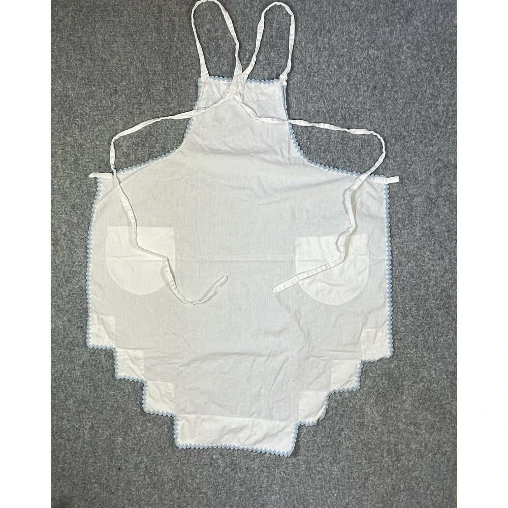 Vintage Handmade Apron Cotton Flour Sack Full Coverage Cottagecore Patchwork